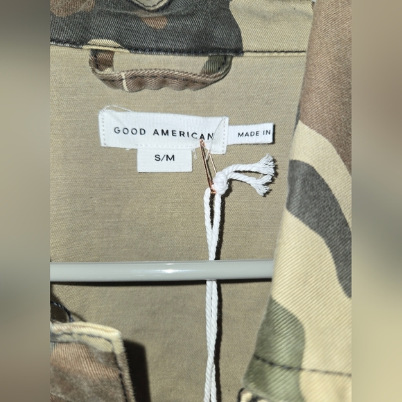 NWT Good American Camo Cargo Uniform Jacket - Picture 5 of 6